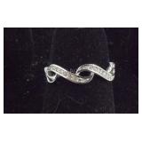 Size 6 Sterling silver CZ ring