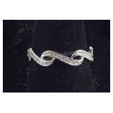 Size 9 Sterling silver CZ ring