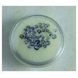 Capsule with gemstones