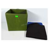 Three cloth folding storage cubes