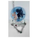 Art glass center bowl and salad bowl with