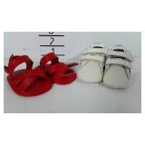 Baby shoes, Baby Gap sandals 0-3 and Adidas size