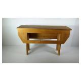 Small pine bench. Missing one panel. 31"×11"×17".