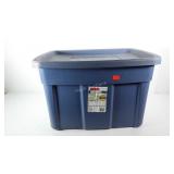 Rubbermaid Roughneck storage tote with lid,  25