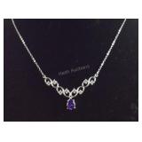 Sterling silver 18-20in drop necklace with