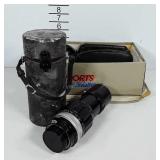 Nikon Nikkor-Q 200mm lens, case and other filters