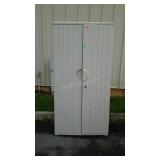 Poly storage cabinet with 2 keys