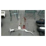 3 metal crane bird outdoor decor pieces