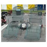 2 metal Patio lounge chairs
