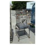 Metal bird cage 53 in tall