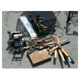 group Lot  with various tools Clippers, sander,