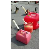 Three gas cans