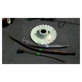 Aluminum lighting piece Plus in cast iron pieces