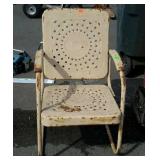 Metal patio chair