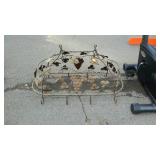 Iron works Pot holding Rack, grape and leaf