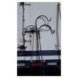 3 yard stakes for flower pots