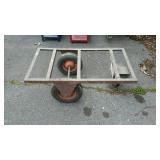 Warehouse utility Cart frame, angle iron made,
