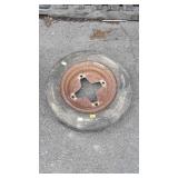 Utility trailer cart tire and wheel