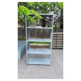 Metal shop Storage shelf, 36x72" tall, good