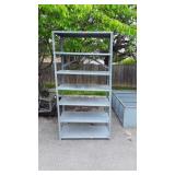 Metal shop Storage shelf, 36x72" tall, good