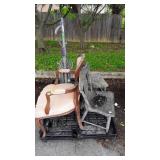 Project group, two plank seat chairs, upholstery