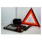 Tools, measure, screwdrivers staple gun, roadside