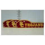 Three SC TROJAN plastic street signs. 18" long.