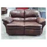 Leather Double recliner, wear use as normal