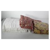 Cotton bedspread, quilted throw or wall