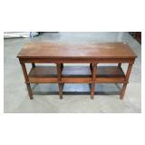 Two tiered room dividing srand. Ready for paint.