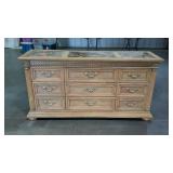 American Signature,  9 drawer dresser with faux