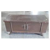 Lane Cedar chest, painted brown