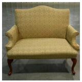 Upholstered settee, ready for reupholstering. 48"