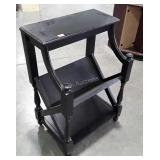 End Table book rack, nice heavy piece 16 inches