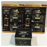 Two sets of farpoint rechargeable headlamps plus