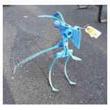 Iron Sculpture Garden Decor. "Crazy Bird", made