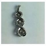 925 Sterling Natural Diamond Accent Pendant