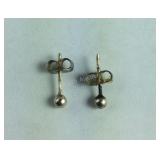 925 Sterling Small Ball Stud Earrings