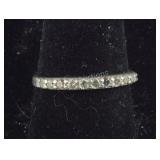 925 Sterling CZ Band SIZE 8