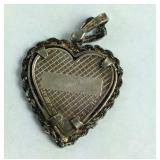 .999 Fine Silver Bears with heart pendant