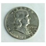 1958 Franklin Half Dollar