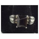 925 Sterling Smokey Quartz Ring SIZE 10