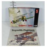 Model, Sopwith F.1 "Camel" 1:32, plus booklet on