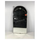 Arch top beveled wall mirror, 12x24