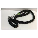 Pet collar and leash black