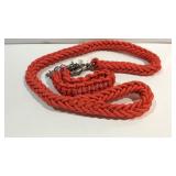Pet collar and leash red