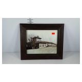Framed photo of Cambria Station Depot near