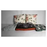 Textiles, Native American acrylic throw, two