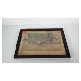 Cecil Aldin print, "Drawn Blank", framed, frame