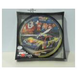 Battery powered clock, new in box.  NASCAR,